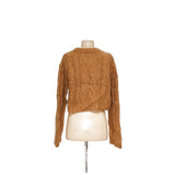 ZARA Brown Acrylic Pullover Sweater - Women's M