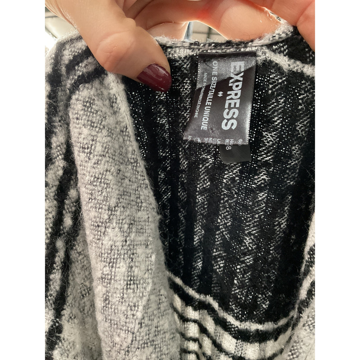 Express Black Cape Sweater