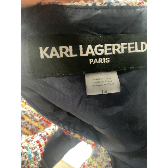 Karl Lagerfeld Multicolor Midi Shift Dress