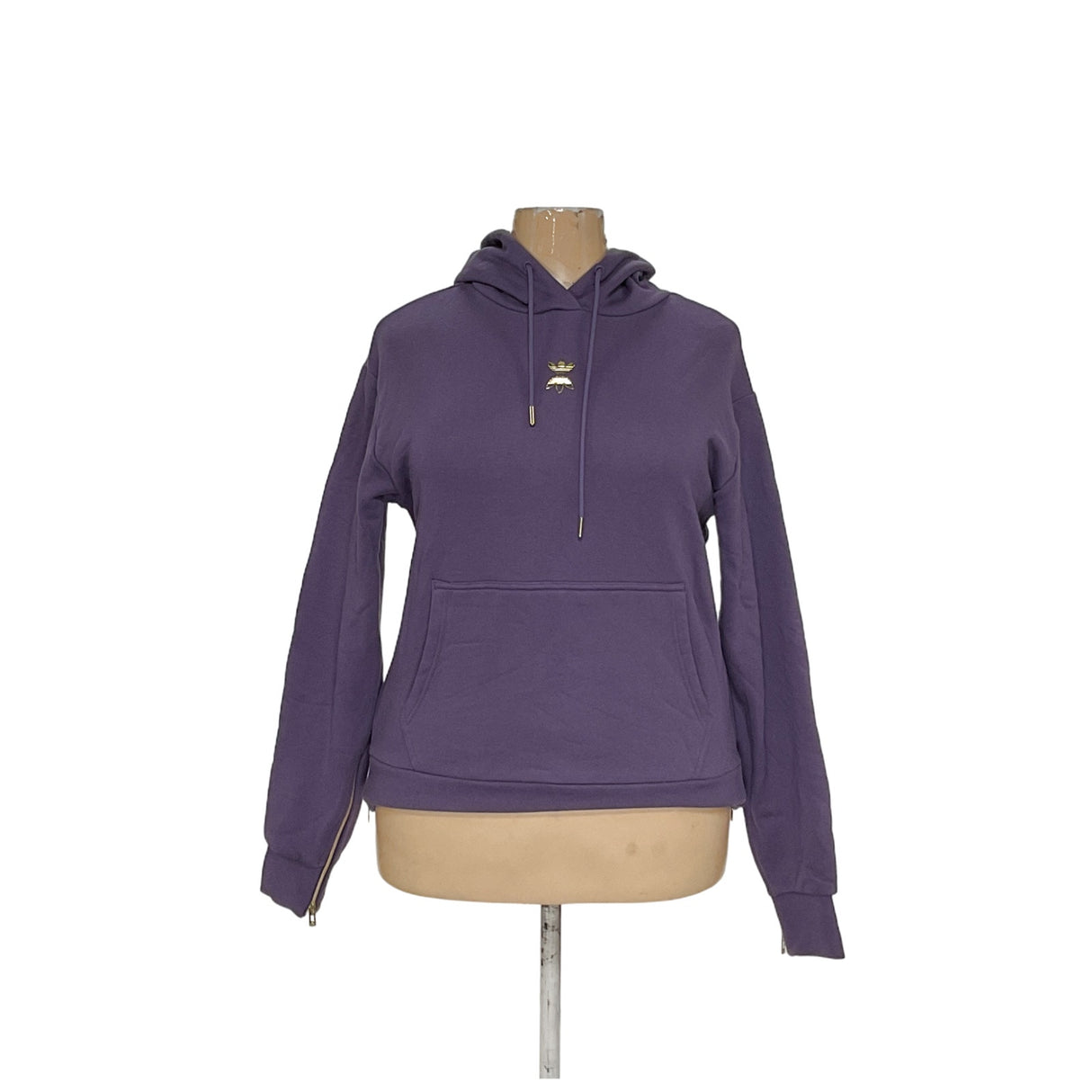 Adidas Women's Purple Pullover Hoodie - Size M