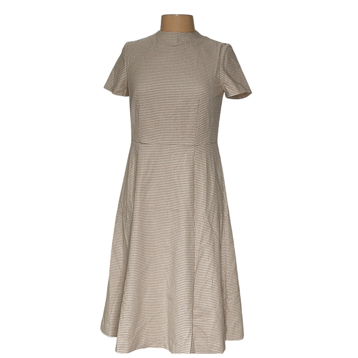 Ann Taylor Beige Shift Midi Dress - Size 6P