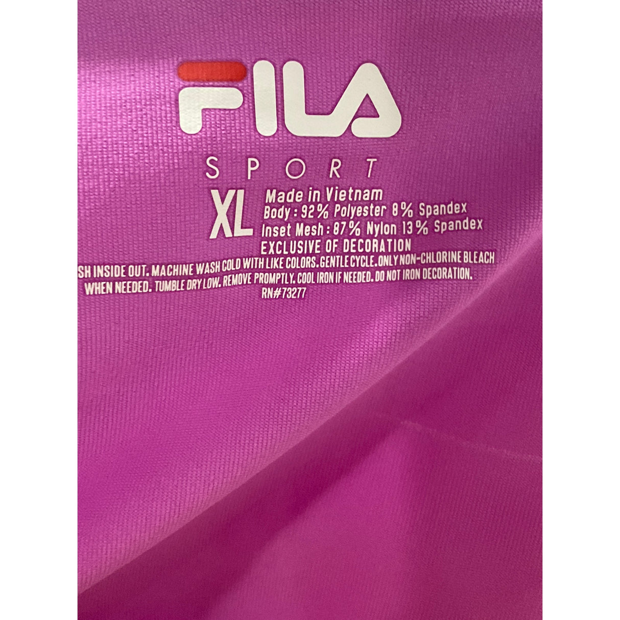 FILA Purple Women's XL Blouse