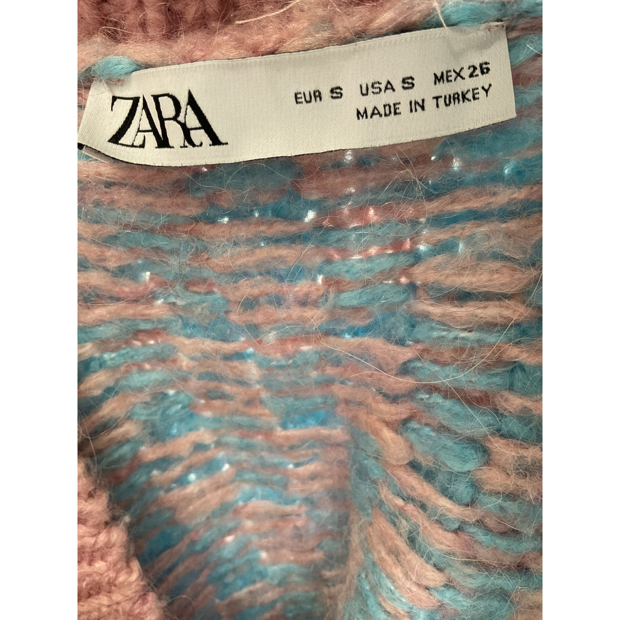 ZARA Pink Acrylic Crochet Vest