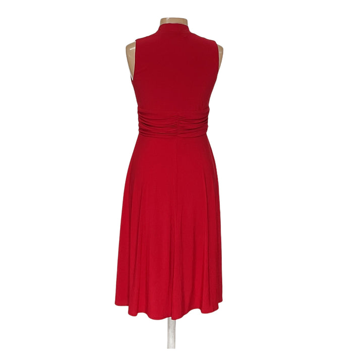 R&M Richards Red Midi Sundress (Size 8)