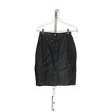 Express Black Leather Mini Skirt - Size 8