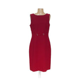 Tahari Red Sheath Dress - Size 8