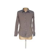 ZARA Men's Gray Polyester Button-Up Shirt XL