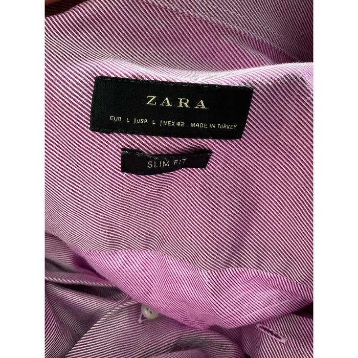 ZARA Men's Purple Dress Shirt