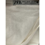 ZARA White Polyester Women's Blouse