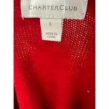 Charter Club Red Pullover Sweater - Women's L