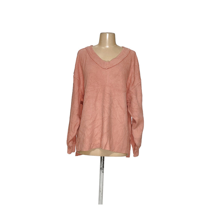 Aerie Orange Cotton Sweater M