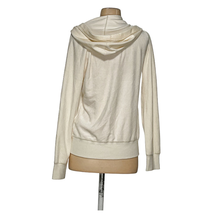 GUESS Cream Full Zip Sweater - Size L