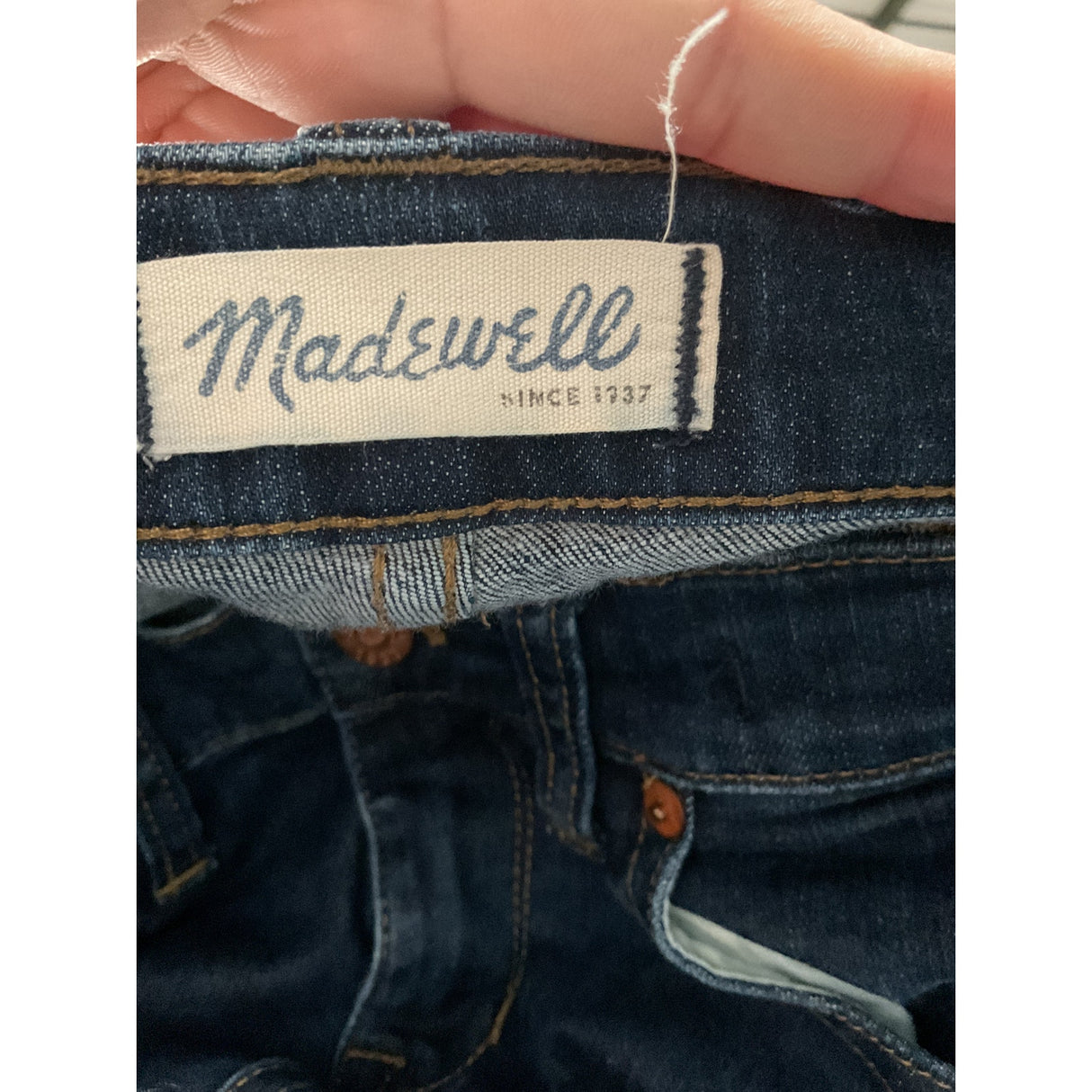 MADEWELL Blue Women's Straight Jeans