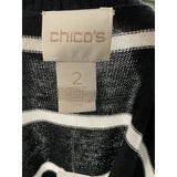 Chico's Black Cotton Blouse - Size 2