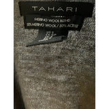 Tahari Gray Wool Cardigan - Women's Size S