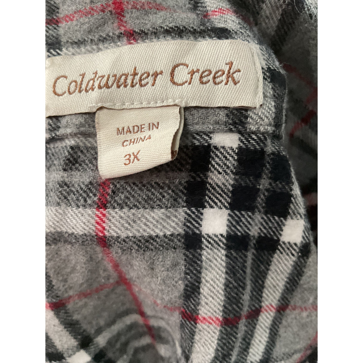 Coldwater Creek Wool Button-Up - Multicolor, Women's 3X