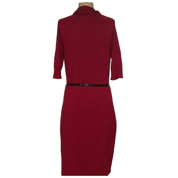 Express Red Sweater Midi Dress