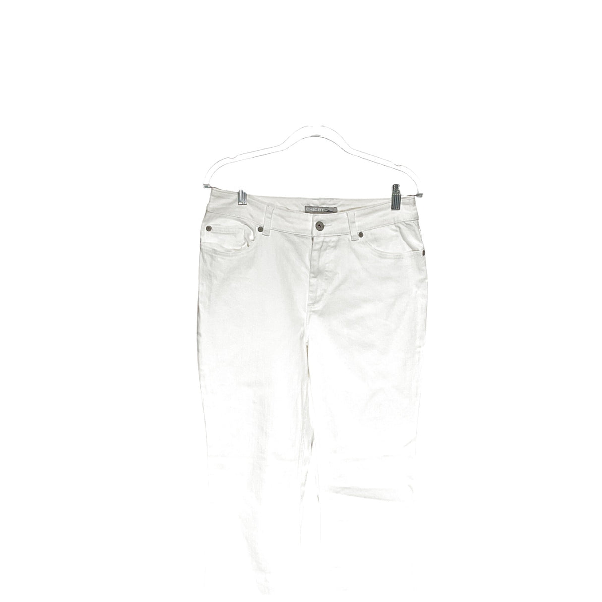 Chico's White Wide-Leg Jeans - Women's Size 1