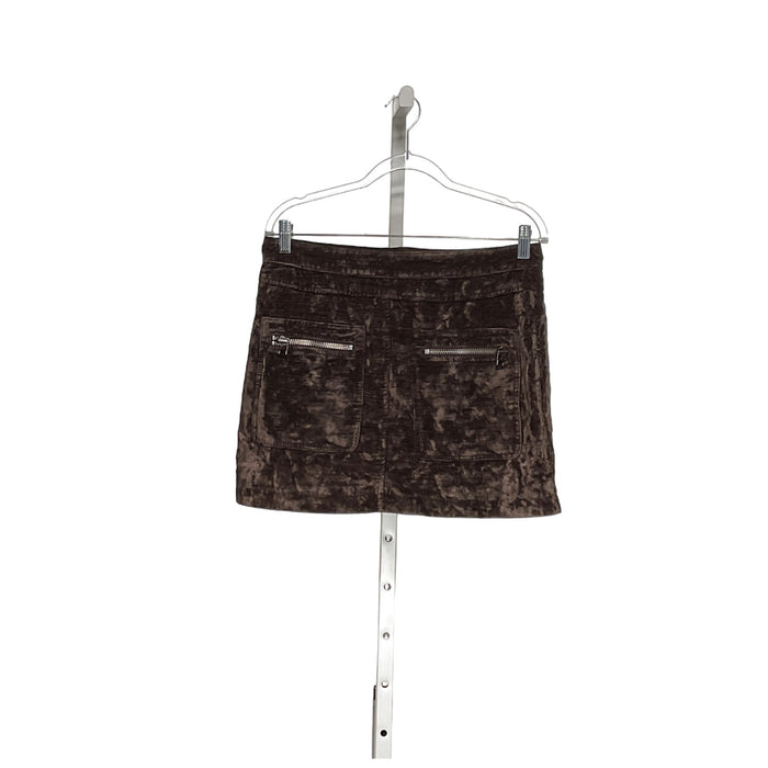 Free People Brown Mini Skirt