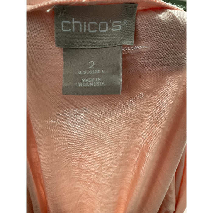 Chico's Plus Size Pink Modal T-Shirt Size 2