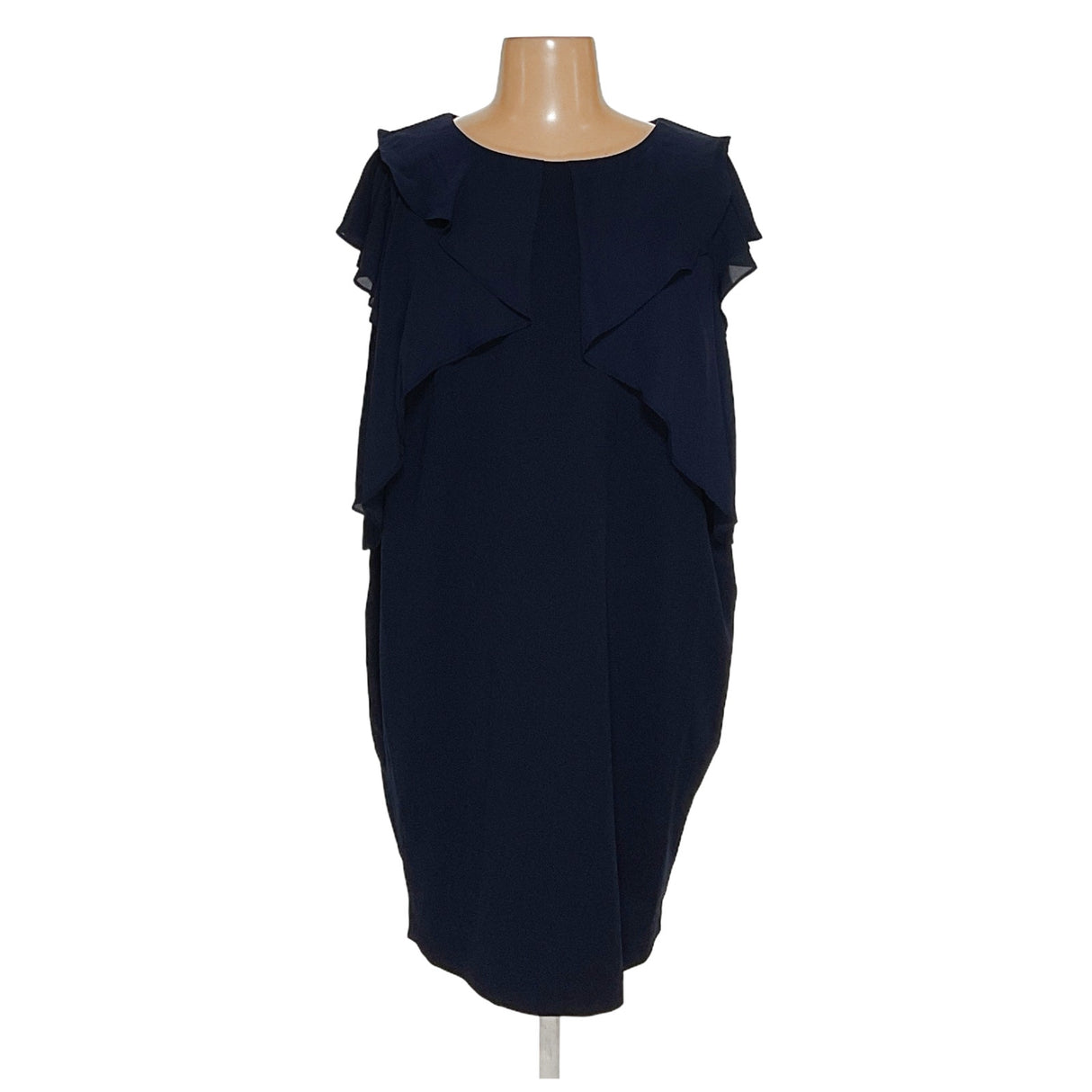 DKNY Blue Canvas Shift Dress, Size 20w