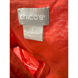 Chico's Orange Button-Up Jacket - Size 1