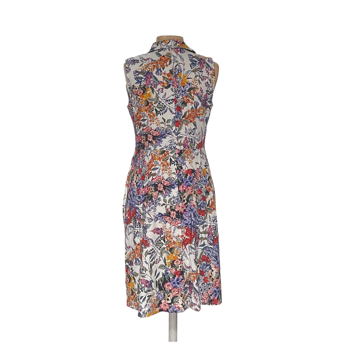 Tahari Multicolor A-Line Midi Dress - Size 10