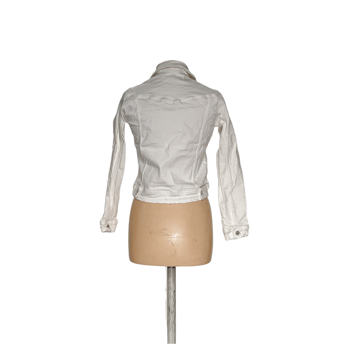 ZARA Women's White Cotton Jacket - Size S