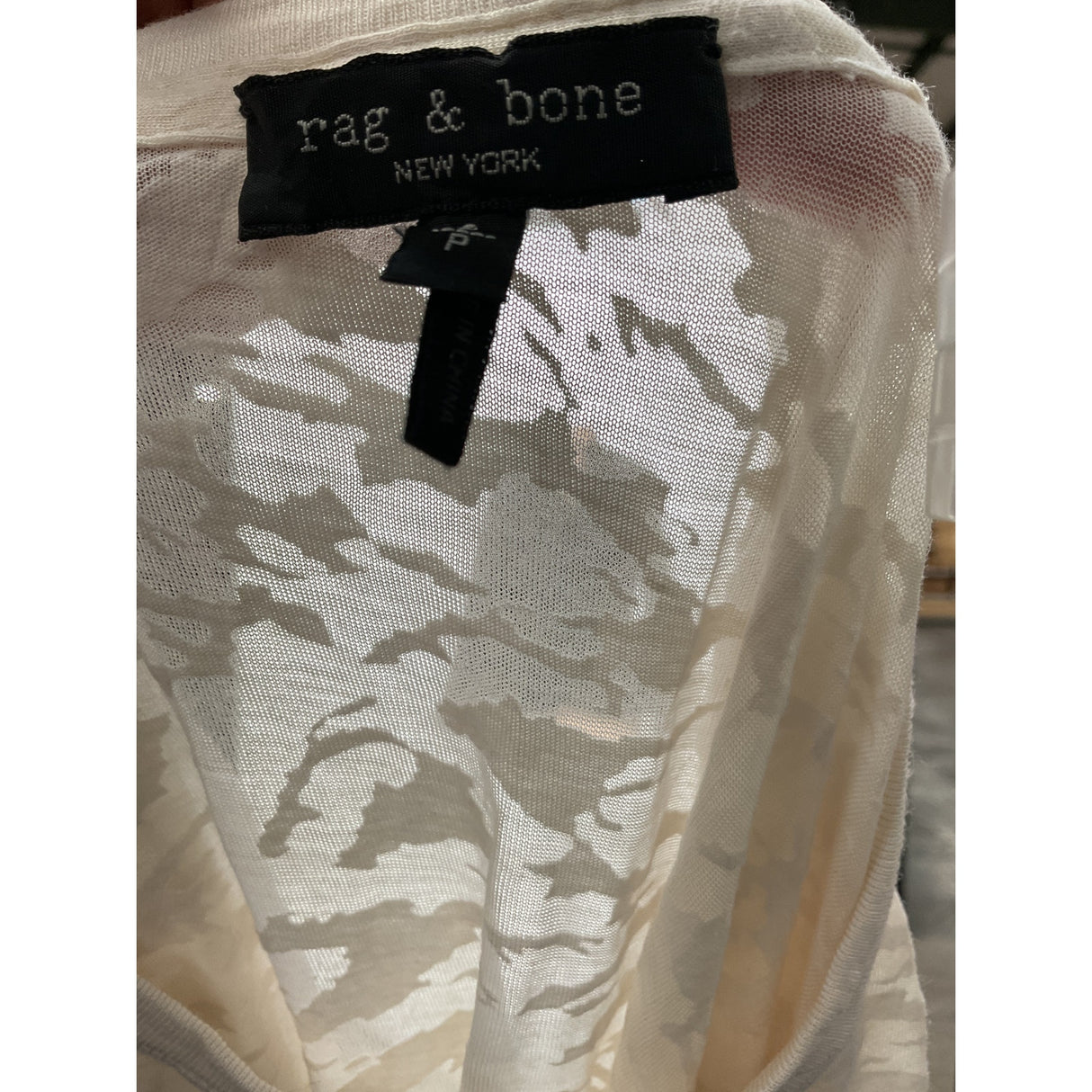 rag & bone Cream Polyester Blouse