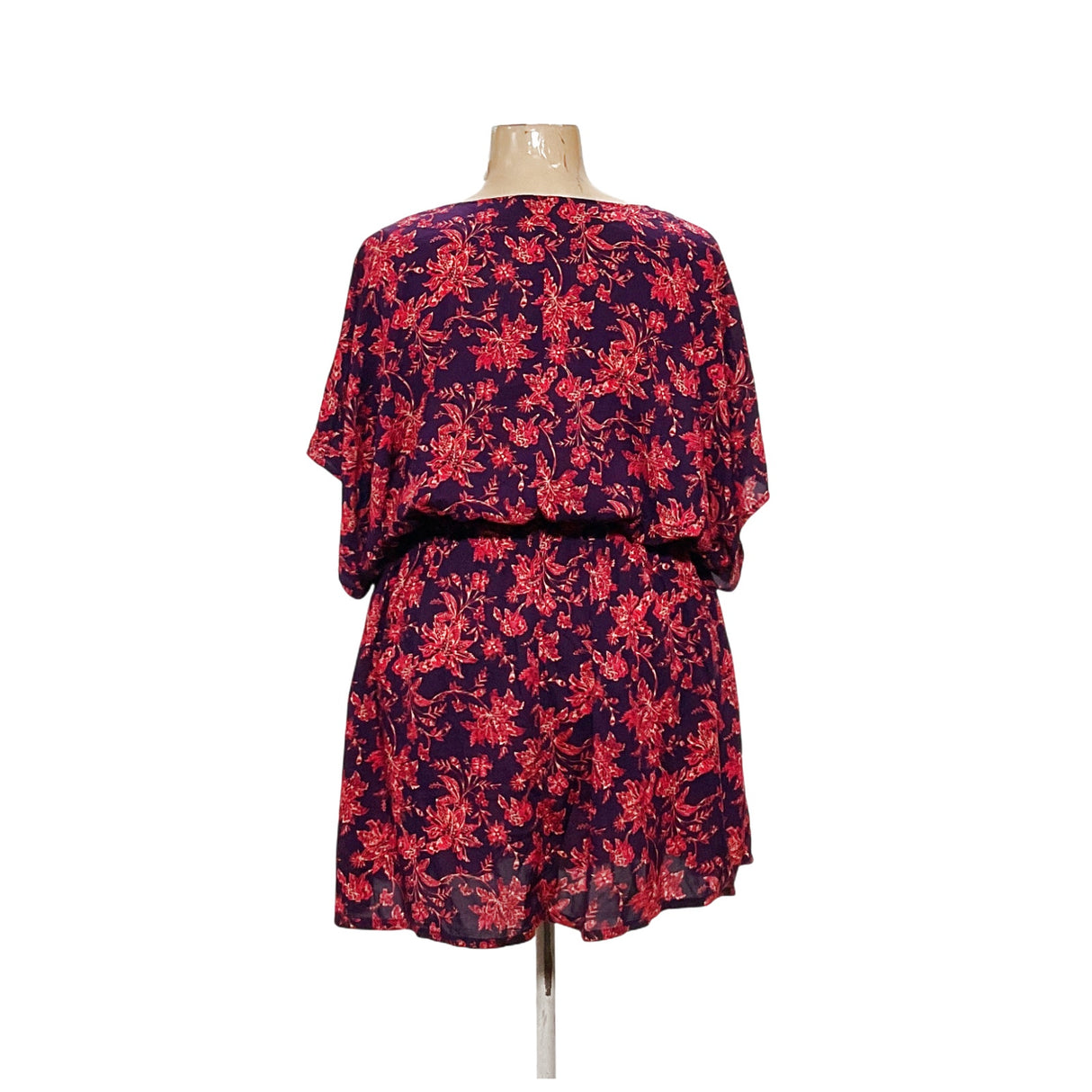 Lands' End Floral Blouson Dress XL-XXL