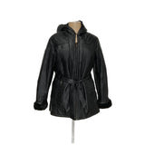 Wilsons Leather Black Women's Plus 1X Overcoat