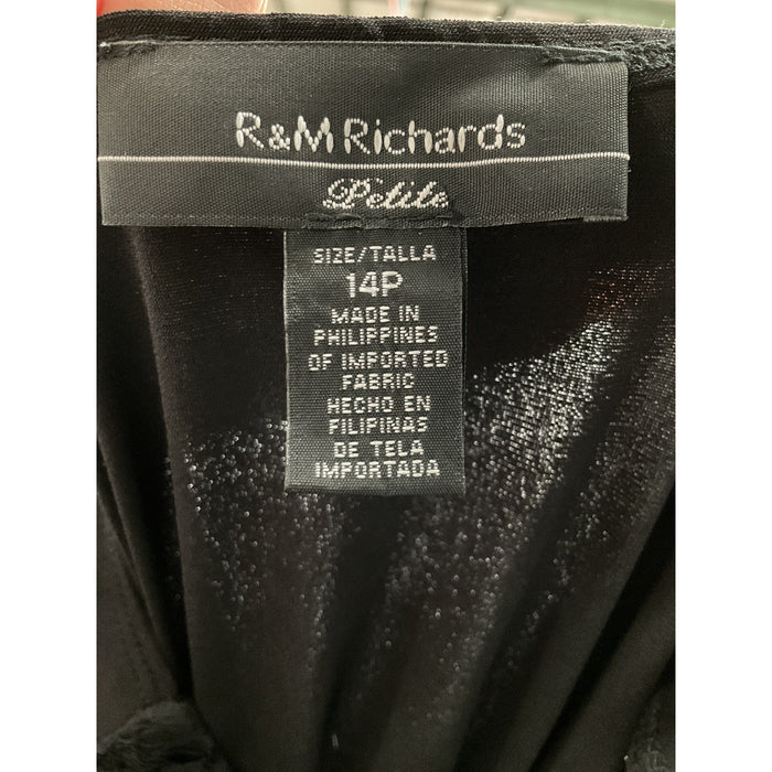 R & M RICHARDS Black polyester tank, size 14P