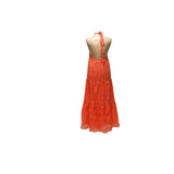 Fashion Nova Orange Shift Midi Dress