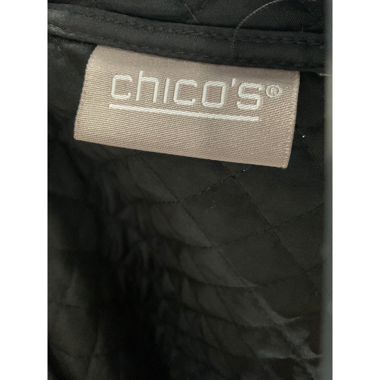 Chico's Quilted Jacket - Black, Size M