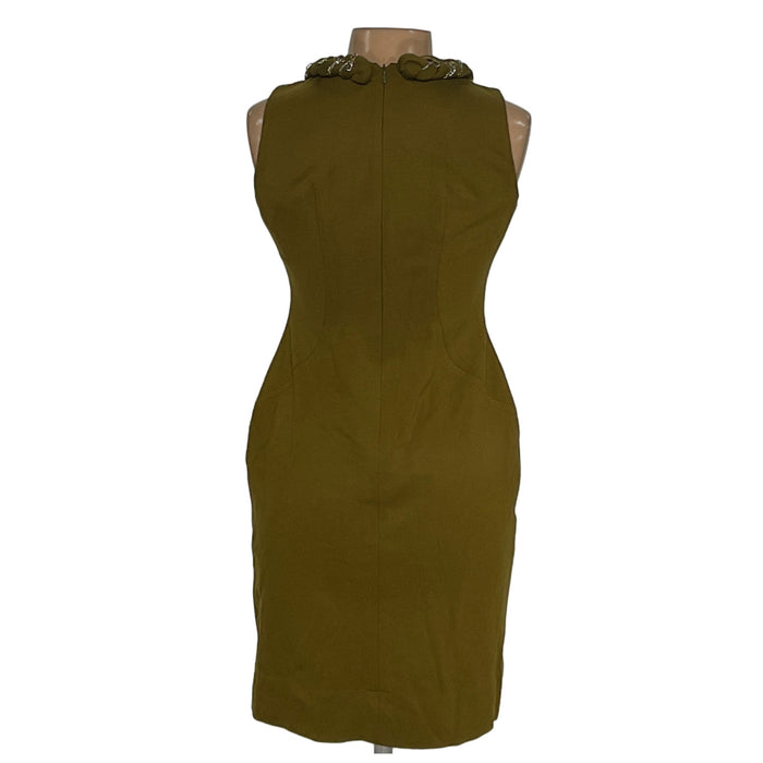 TAYLOR Green A-Line Midi Dress