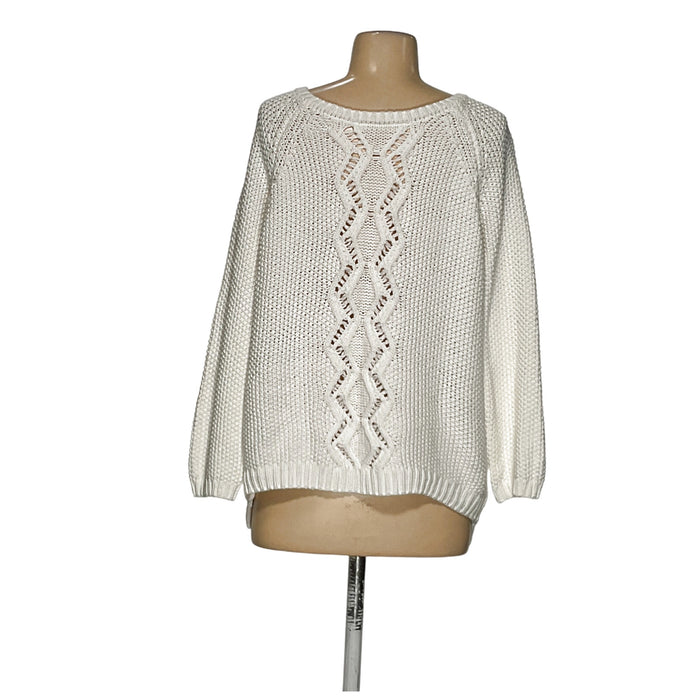 Cynthia Rowley White Pullover Sweater L