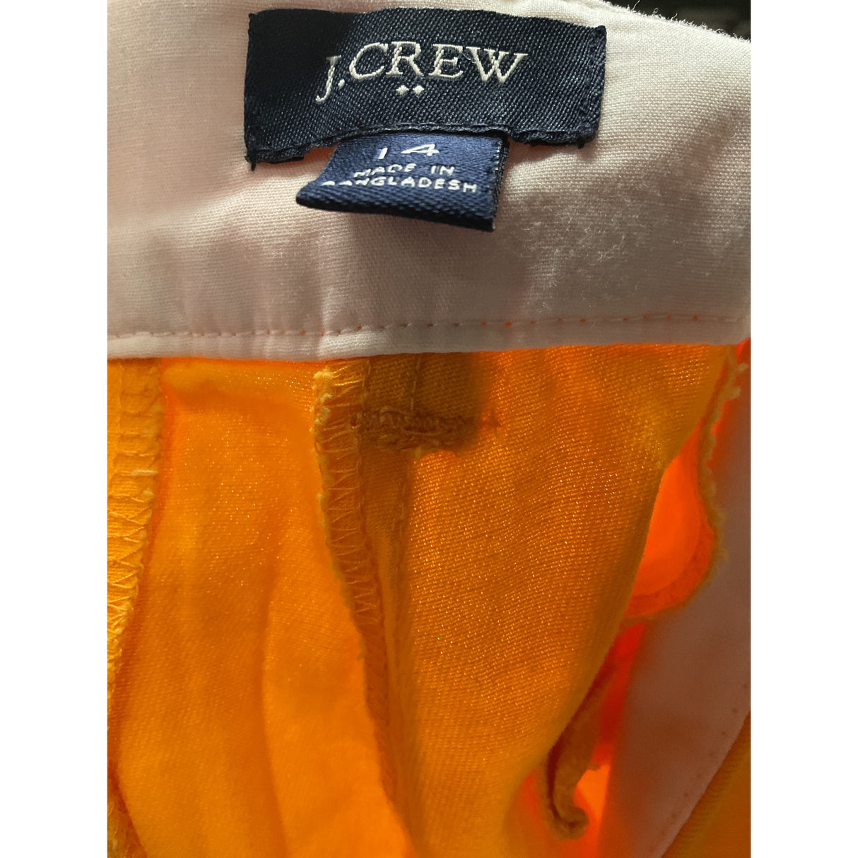 J. Crew Yellow Sailor Shorts Size 14