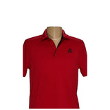 Reebok Men's Red Polyester Polo Size L