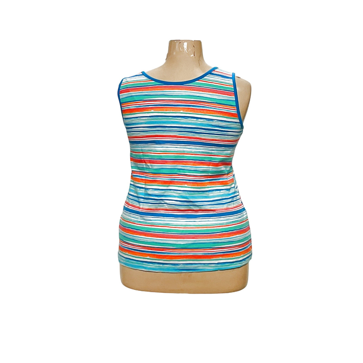 Lands' End Multicolor Striped Tank Top XL