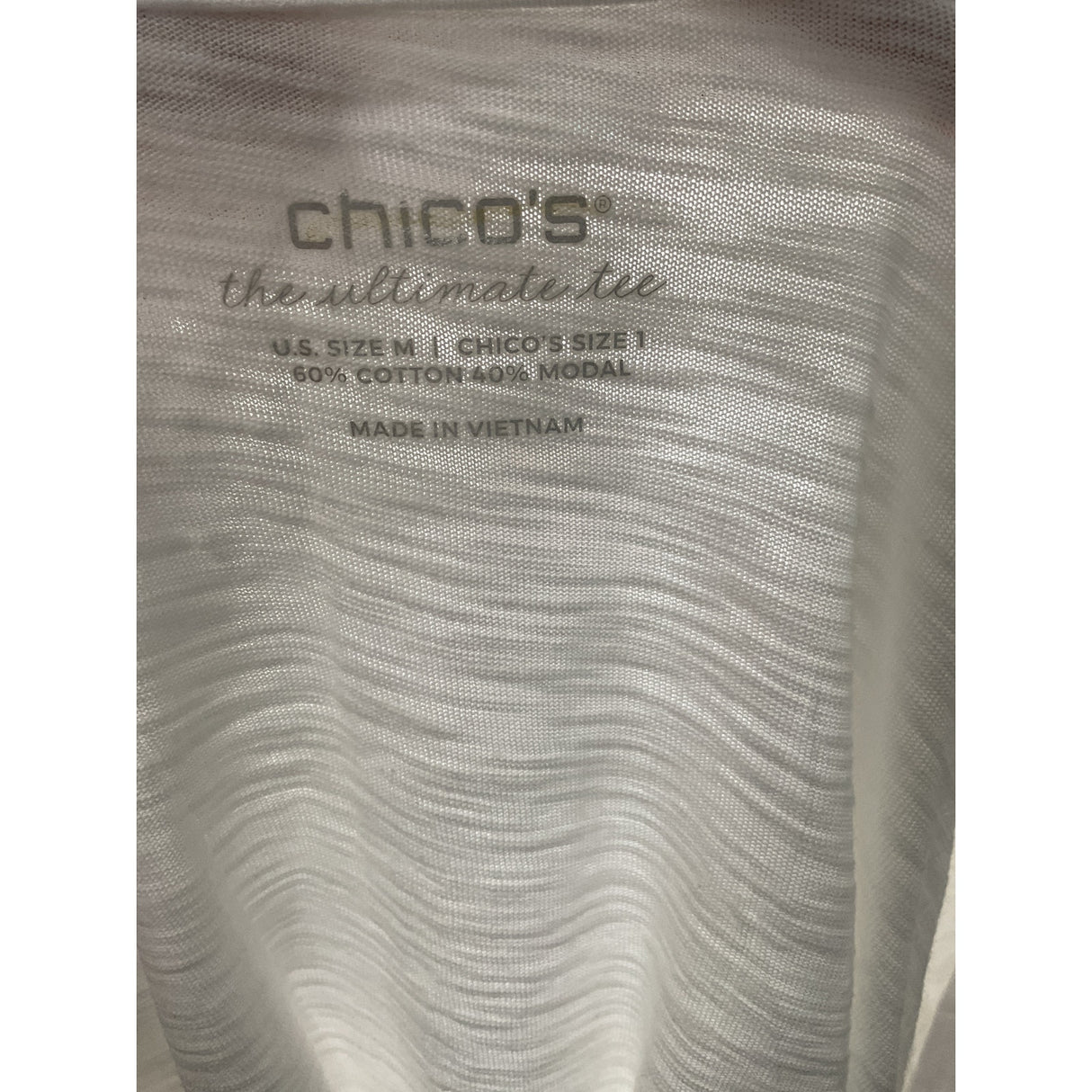 Chico's White Cotton Blouse