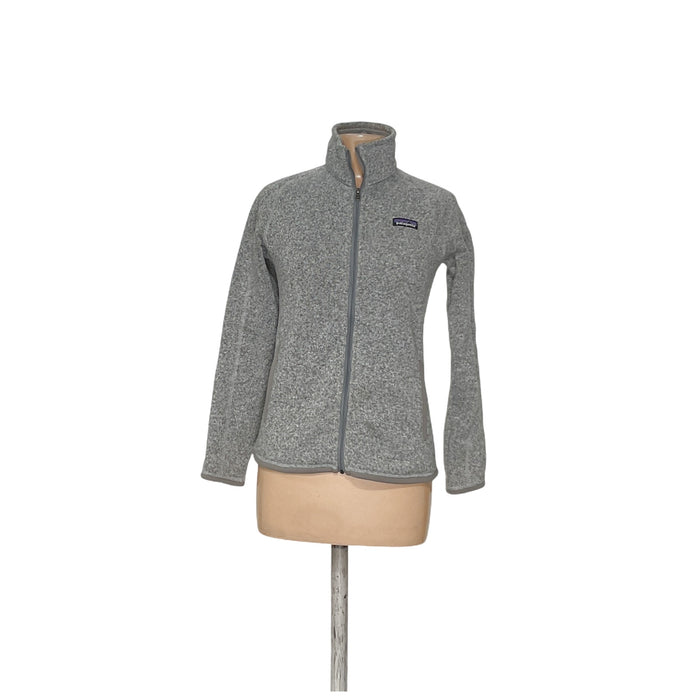 Patagonia Gray Full Zip Polyester Sweater - Women's S