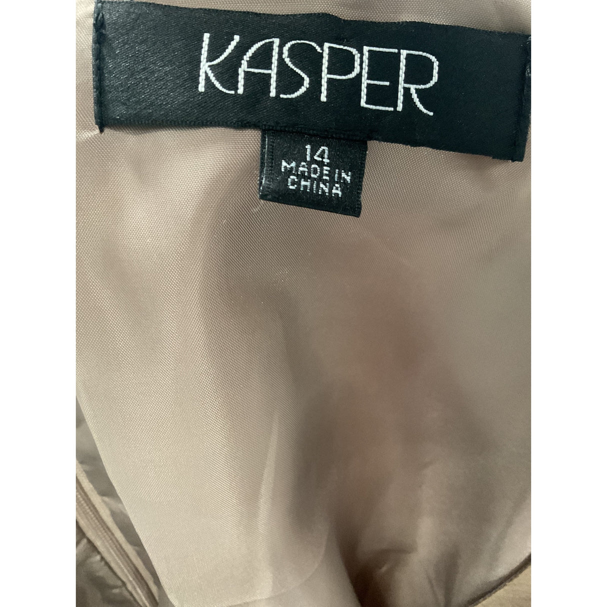 Kasper Brown Shift Dress - Size 14