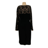 Lauren Ralph Lauren Black Lace Sheath Dress