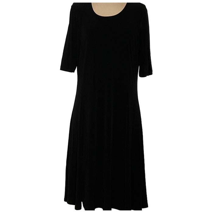 Susan Graver Black Shift Dress - Size S