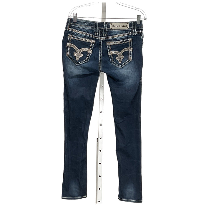 Rock Revival Blue Ankle Jeans - Size 29