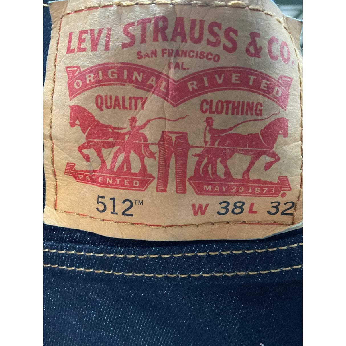 Levi's Men's Ankle Jeans 38W Blue