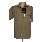 Carhartt Brown Short Sleeve Button-Up for Men