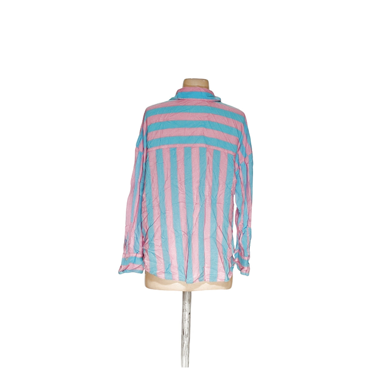 ZARA Women's Striped Button-Up Top