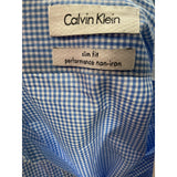 Calvin Klein Men's Blue Button-Up Shirt - L