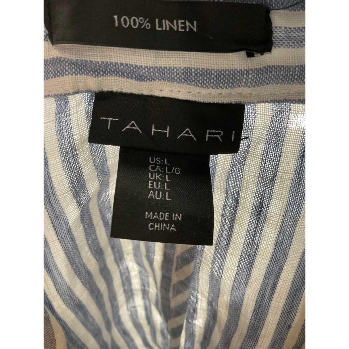 Tahari Linen Multicolor Blazer